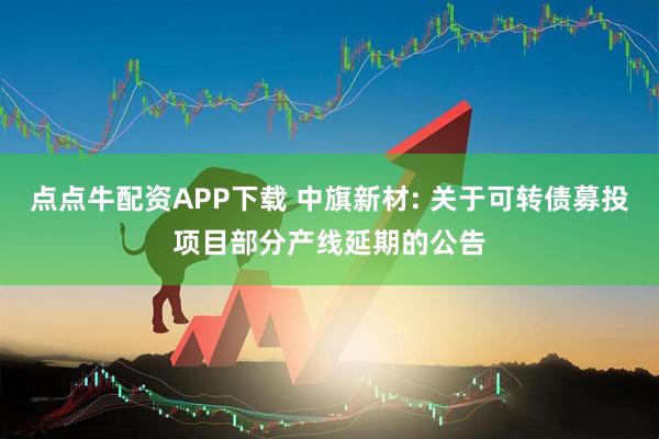 点点牛配资APP下载 中旗新材: 关于可转债募投项目部分产线延期的公告