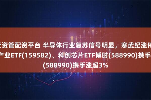 云资管配资平台 半导体行业复苏信号明显，寒武纪涨停，半导体产业ETF(159582)、科创芯片ETF博时(588990)携手涨超3%